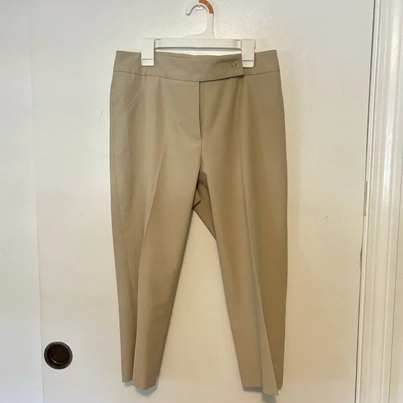 Peace of Cloth Panticular Woman's Pants Size 4 Flat Front Ankle Beige Tan - Picture 1 of 7